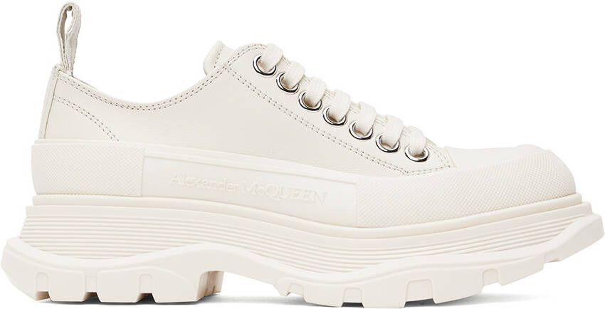 Alexander McQueen White Tread Slick Sneakers