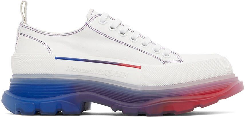 Alexander McQueen White Tread Slick Sneakers