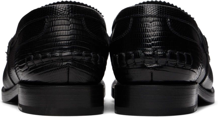 Alexander Wang Black Carter Embossed Loafers