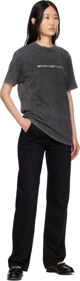 Alexander Wang Black Carter Embossed Loafers - Picture 4