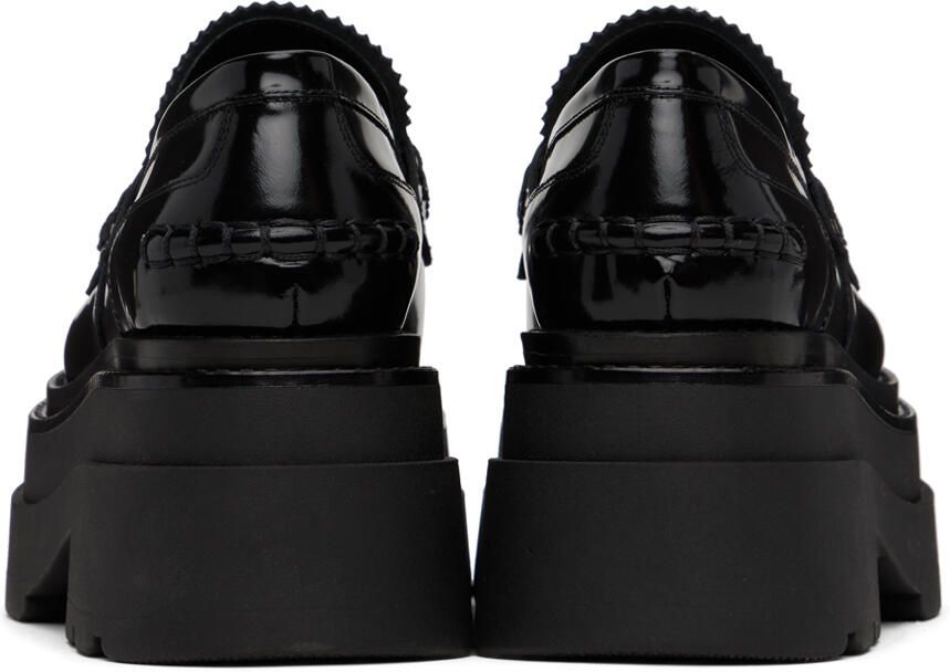 Alexander Wang Black Carter Platform Loafers