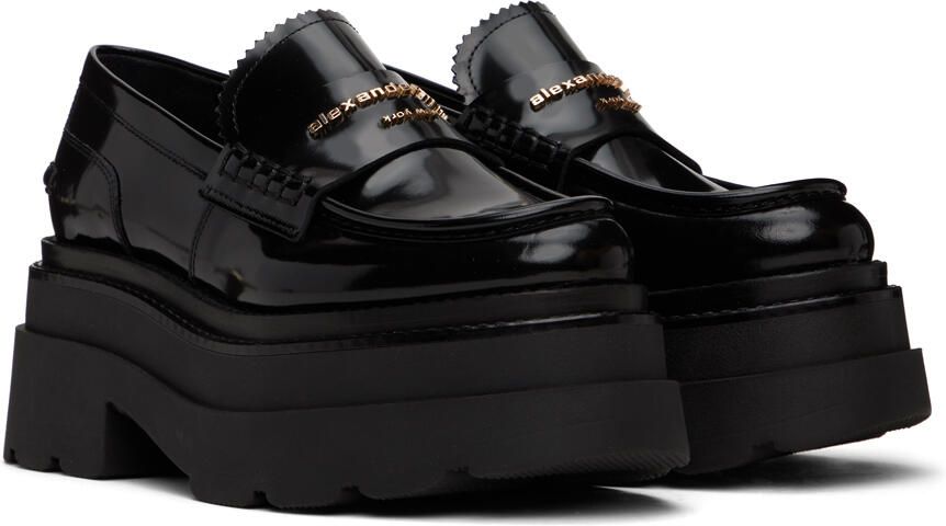 Alexander Wang Black Carter Platform Loafers - Picture 2