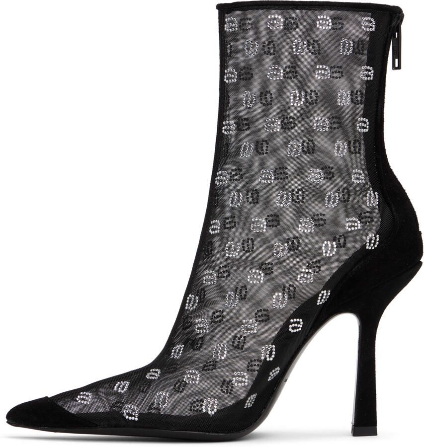 Alexander Wang Black Delphine 105 Ankle Boots