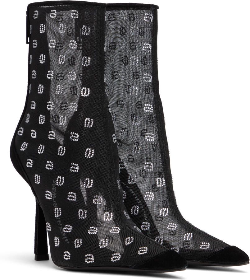 Alexander Wang Black Delphine 105 Ankle Boots - Picture 3