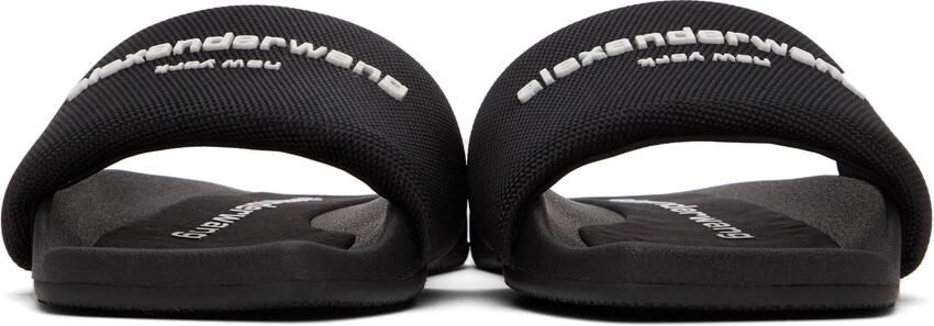 Alexander Wang Black Nylon Pool Slides - Picture 3