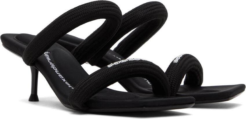 Alexander Wang Black Padded Jessie Heeled Sandals - Picture 2