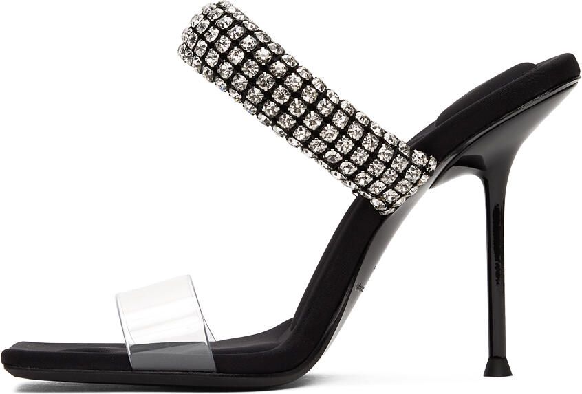 Alexander Wang Black PVC Julie Heeled Sandals - Picture 4