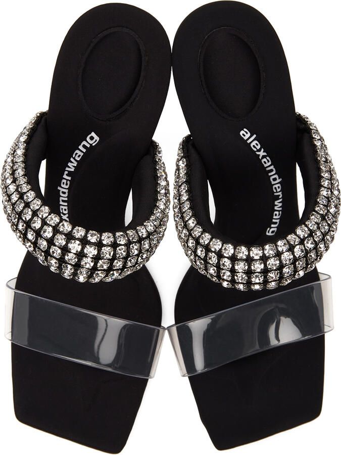 Alexander Wang Black PVC Julie Heeled Sandals