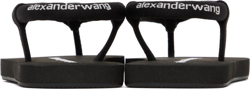 Alexander Wang Black Tubular Flip Flop Sandals - Picture 2