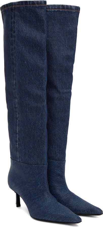 Alexander Wang Blue Slouch Boots - Picture 2