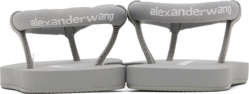 Alexander Wang Black Tubular Flip Flop Sandals