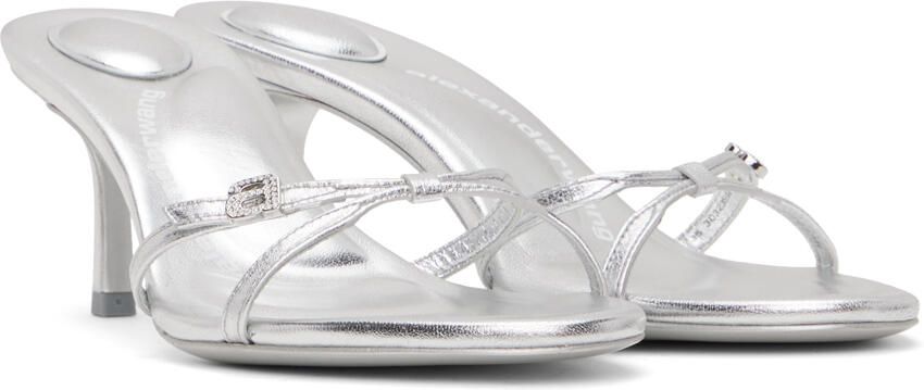 Alexander Wang Silver Lucienne 65 Heeled Sandals