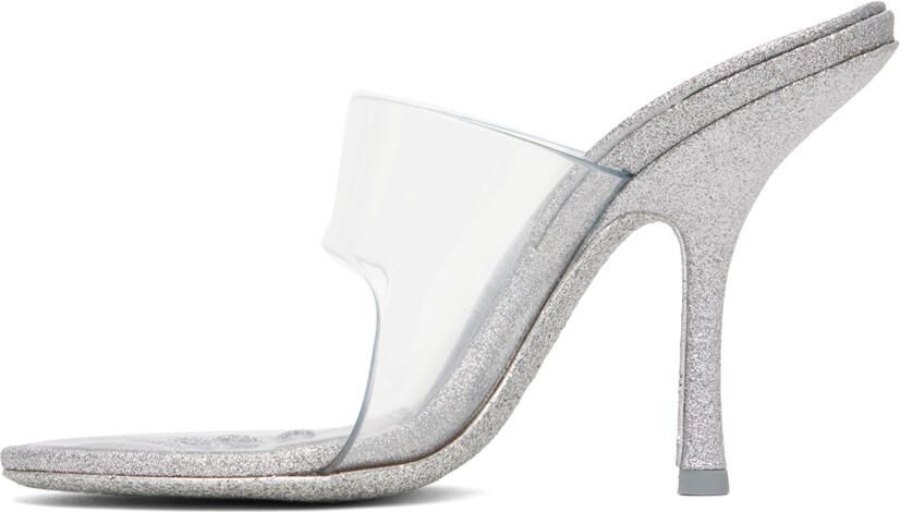 Alexander Wang Silver Nudie 105 Heeled Sandals - Picture 3
