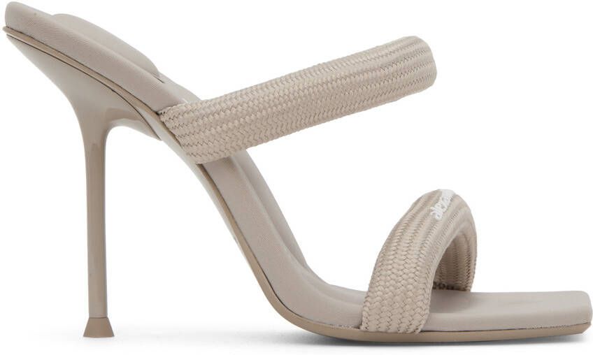 Alexander Wang Beige Julie Tubular Heeled Sandals - Picture 5