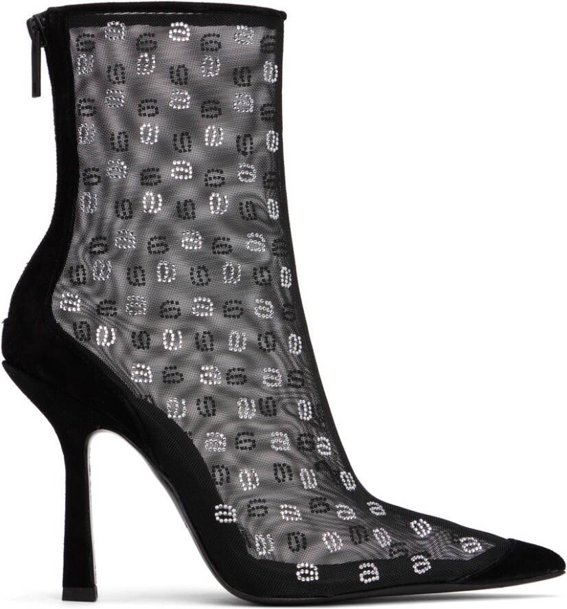 Alexander Wang Black Delphine 105 Ankle Boots - Picture 2