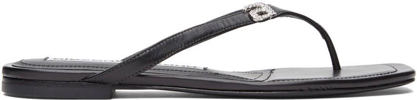 Alexander Wang Black Ivy Thong Flat Sandals - Picture 5