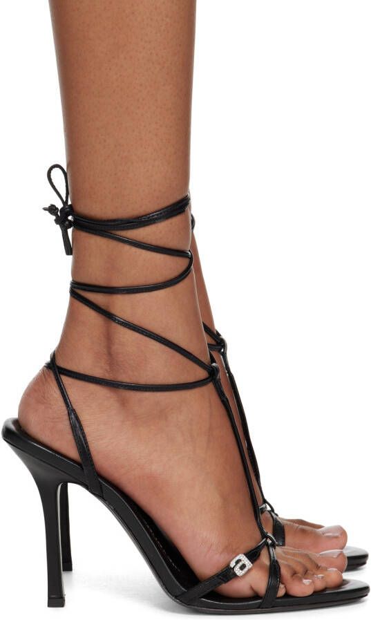 Alexander Wang Black Lucienne 105 Heeled Sandals - Picture 9