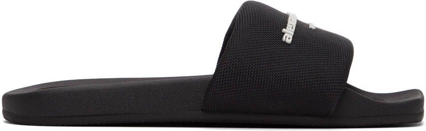 Alexander Wang Black Nylon Pool Slides - Picture 5