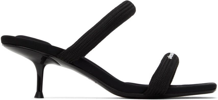 Alexander Wang Black Padded Jessie Heeled Sandals - Picture 4