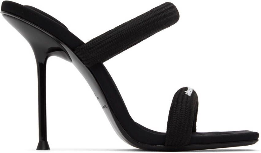 Alexander Wang Black Padded Julie Heeled Sandals - Picture 4