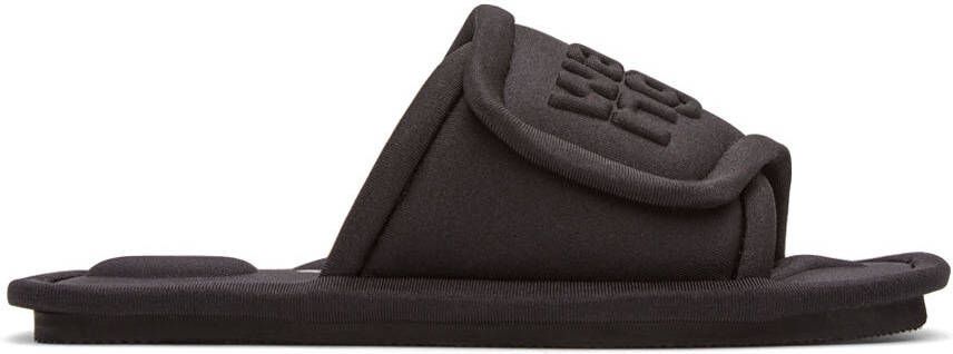 Alexander Wang Black Padded Lana Slippers - Picture 5