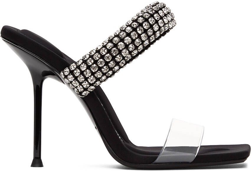 Alexander Wang Black PVC Julie Heeled Sandals - Picture 5