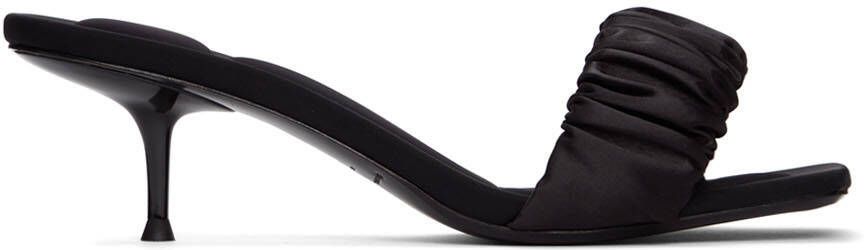 Alexander Wang Black Scrunchie Jessie Heeled Sandals - Picture 5