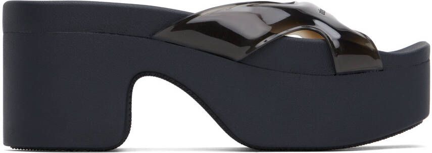 Alexander Wang Black Sport Platform Sandals - Picture 4