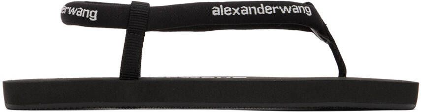 Alexander Wang Black Tubular Flip Flop Sandals - Picture 7