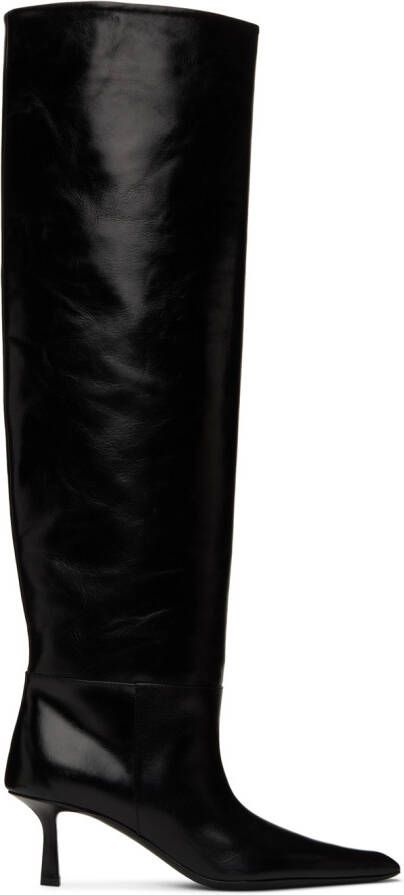 Alexander Wang Black Viola Slouch Boots - Picture 5
