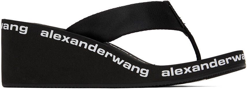 Alexander Wang Black Wedge Sandals - Picture 5