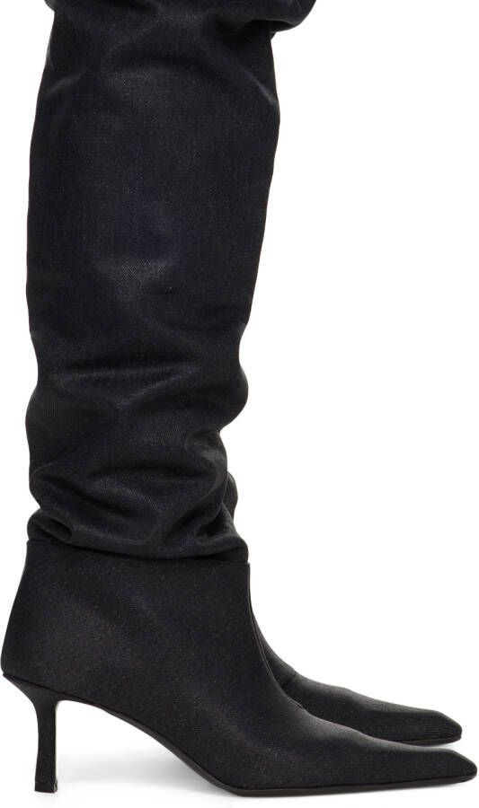 Alexander Wang Gray Viola Denim Boots - Picture 2