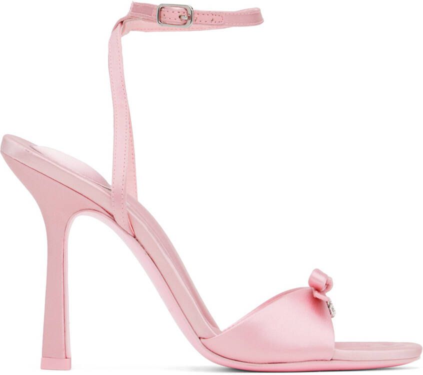 Alexander Wang Pink Dahlia 105 Bow Heeled Sandals - Picture 5