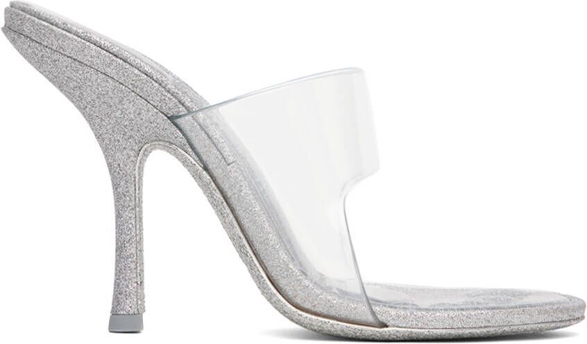 Alexander Wang Silver Nudie 105 Heeled Sandals - Picture 5