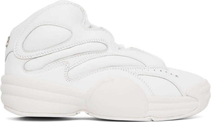 Alexander Wang White AW Hoop Sneakers - Picture 5