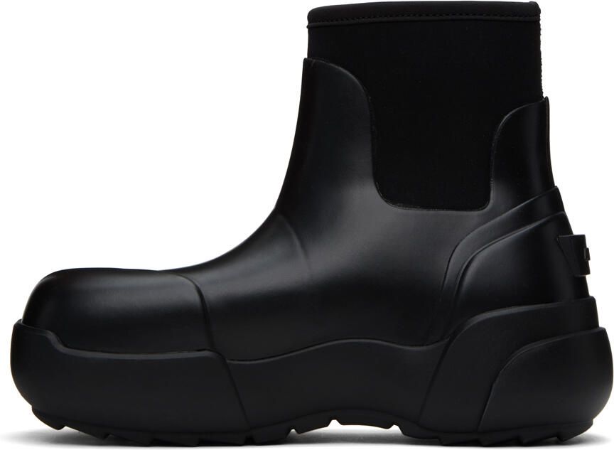 AMBUSH Black Square Toe Chelsea Boots - Picture 2