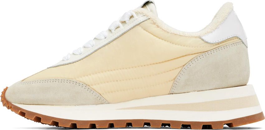 AMI Alexandre Mattiussi Beige & Off-White Ami de Cœur Rush Sneakers - Picture 3