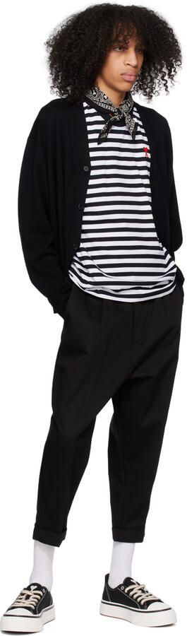 AMI Alexandre Mattiussi Black Ami 1980 Sneakers - Picture 5