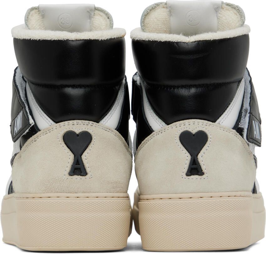 AMI Alexandre Mattiussi Black & White ADC High Top Sneakers