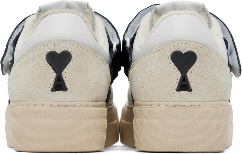 AMI Alexandre Mattiussi Black & White ADC Low Top Sneakers
