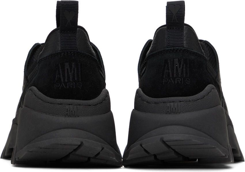 AMI Alexandre Mattiussi Black Lucky 9 Sneakers