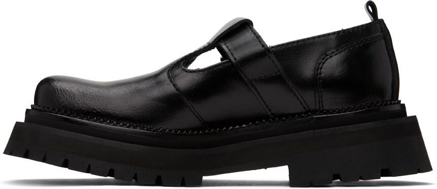 AMI Alexandre Mattiussi Black Round Toe Loafers - Picture 3