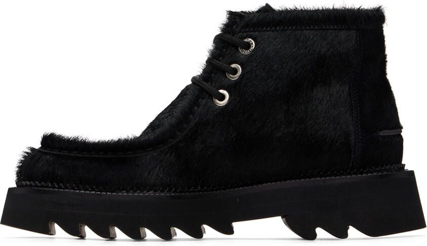 AMI Alexandre Mattiussi Black Shark Sole Boots - Picture 3