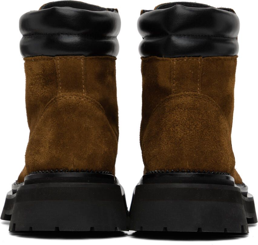 AMI Alexandre Mattiussi Brown Suede Boots