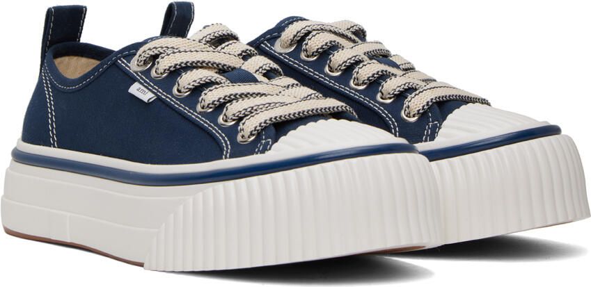 AMI Alexandre Mattiussi Navy Ami 1980 Sneakers - Picture 2
