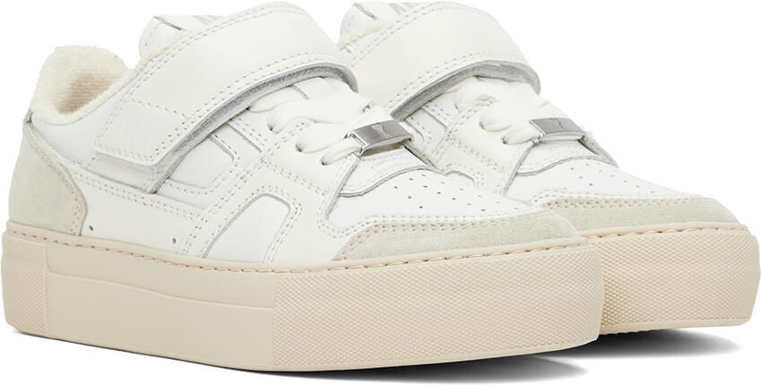 AMI Alexandre Mattiussi White Ami de Cœur Platform Sneakers - Picture 2