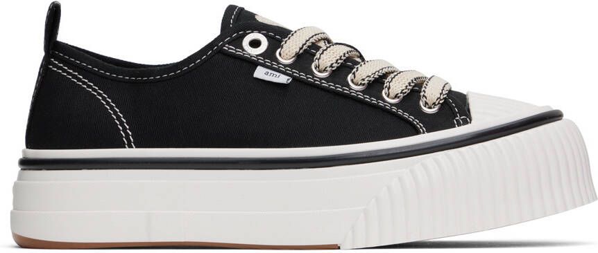 AMI Alexandre Mattiussi Black Ami 1980 Sneakers - Picture 6