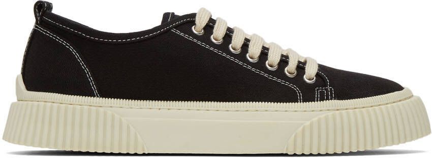 AMI Alexandre Mattiussi Black Ami de Cœur Low Sneakers - Picture 5