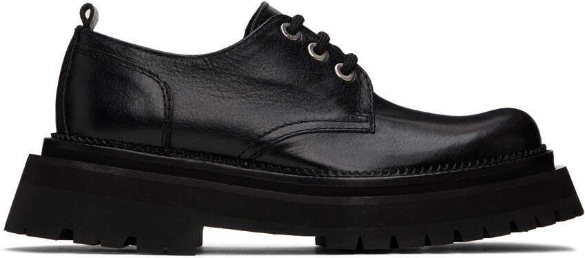 AMI Alexandre Mattiussi Black Round Toe Derbys