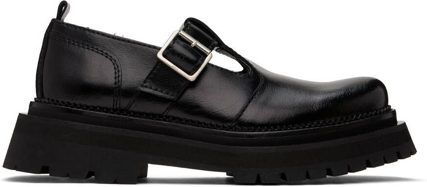 AMI Alexandre Mattiussi Black Round Toe Loafers - Picture 6